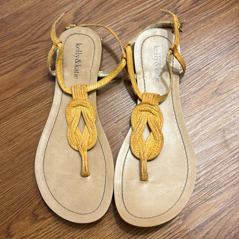 Kelly & Katie yellow sandals. Good condition.
